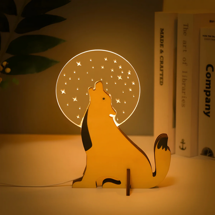 LED Tischlampe Aus Holz
