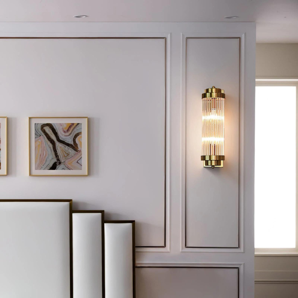 Offset-Säulenwandleuchte in modernem Design