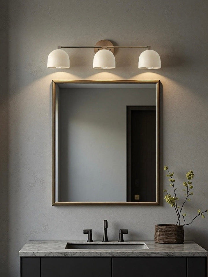 Mid Century Wandleuchte – Messing Badspiegel Lampe im Retro-Stil