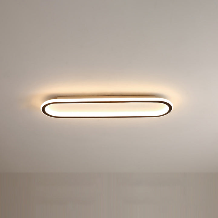LED-Deckenleuchte oval dimmbar mit Farbwechsel – flach & modern
