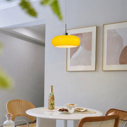 Moderne Pendelleuchte aus Glas in Brotform – Dimmbarer LED Kronleuchter für Esszimmer & Wohnzimmer
