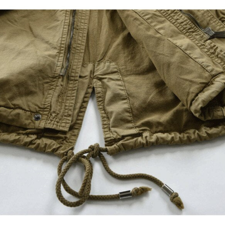 Herren Langjacke Im Feldstil Mit Kapuze