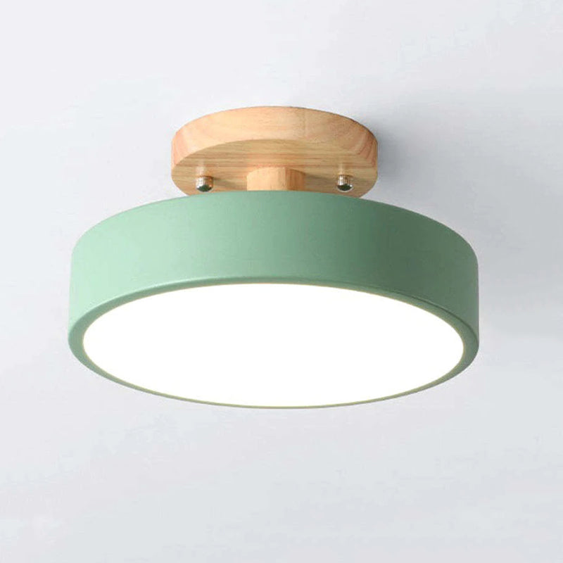 Holzrahmen LED Deckenleuchte - Natürliche Licht Atmosphäre