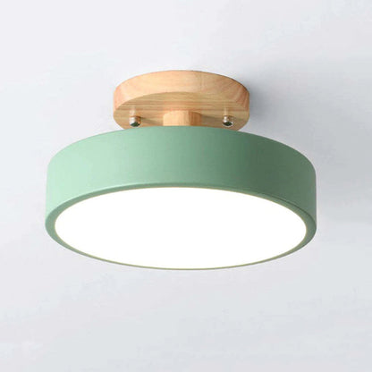 Holzrahmen LED Deckenleuchte - Natürliche Licht Atmosphäre