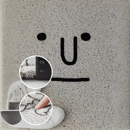 Niedliche Smiley Fußmatte – Rutschfest & Wasserabsorbierend für den Eingangsbereich