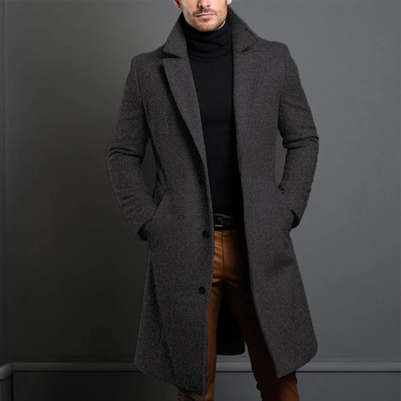 Herren Wolljacke Mit Klassischem Design