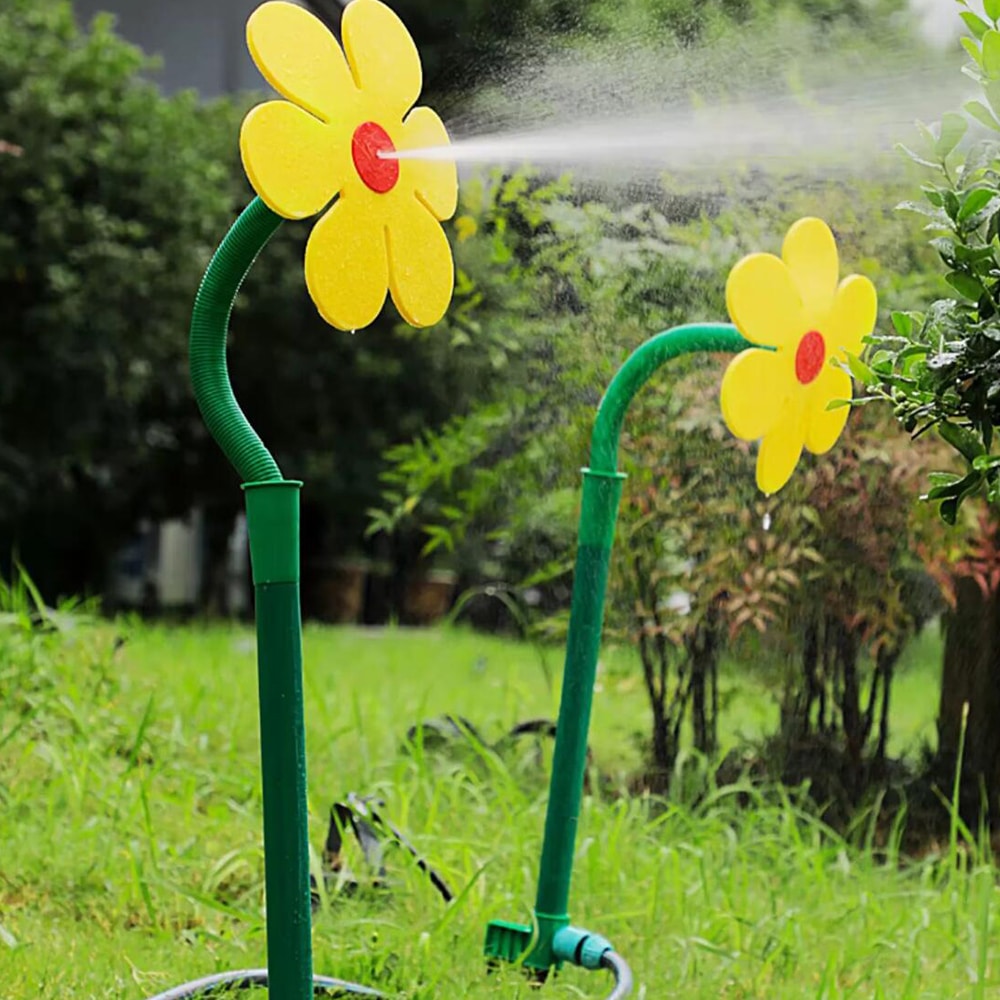 Blumenförmiger dekorativer Gartensprenger