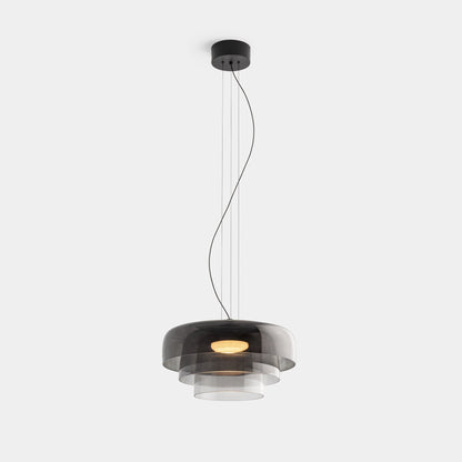 Moderne Pendelleuchte aus Glas & Metall – LED Hängeleuchte mit Warmlicht für Küche & Esszimmer