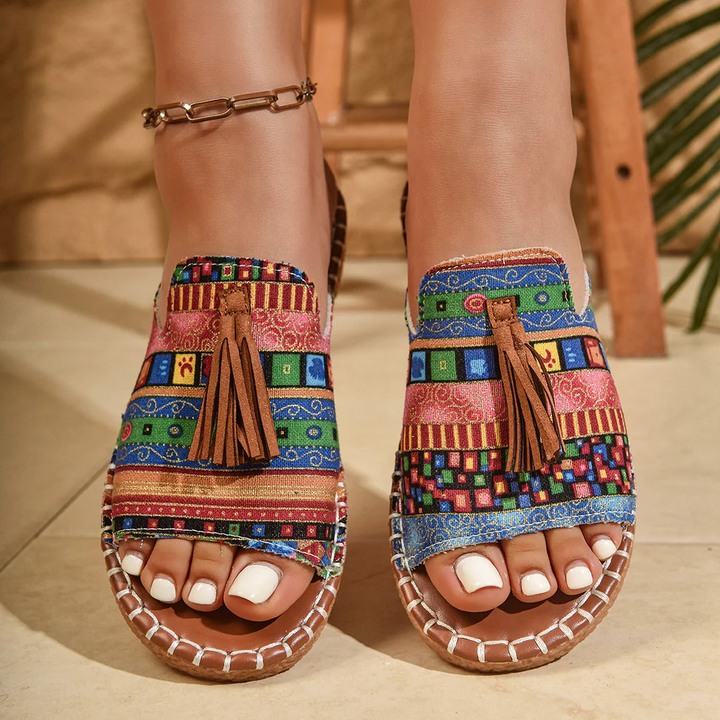Bohemian Tassel Sandals for Women