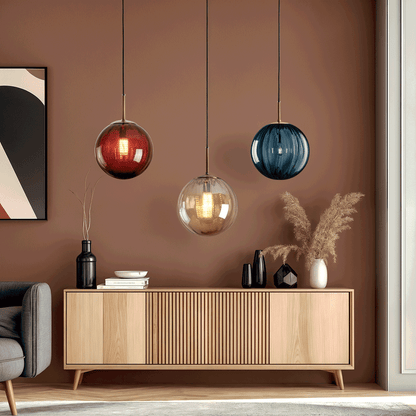 Moderne Hängelampe mit Glaskugel-Design – dimmbar & warmes Licht für jeden Raum