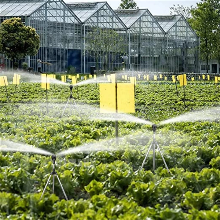 Gartensprinkler 360 Grad drehbar mit Teleskop-Stativ