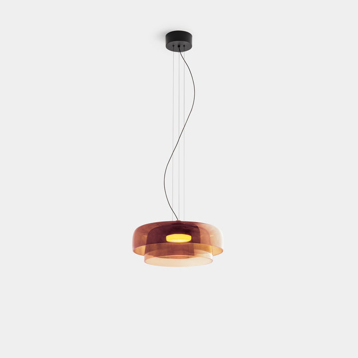 Moderne Pendelleuchte aus Glas & Metall – LED Hängeleuchte mit Warmlicht für Küche & Esszimmer