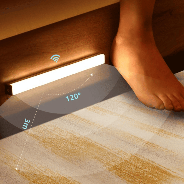 Wiederaufladbare Bewegungsmelder LED Lampe – Energieeffizient & USB-betrieben