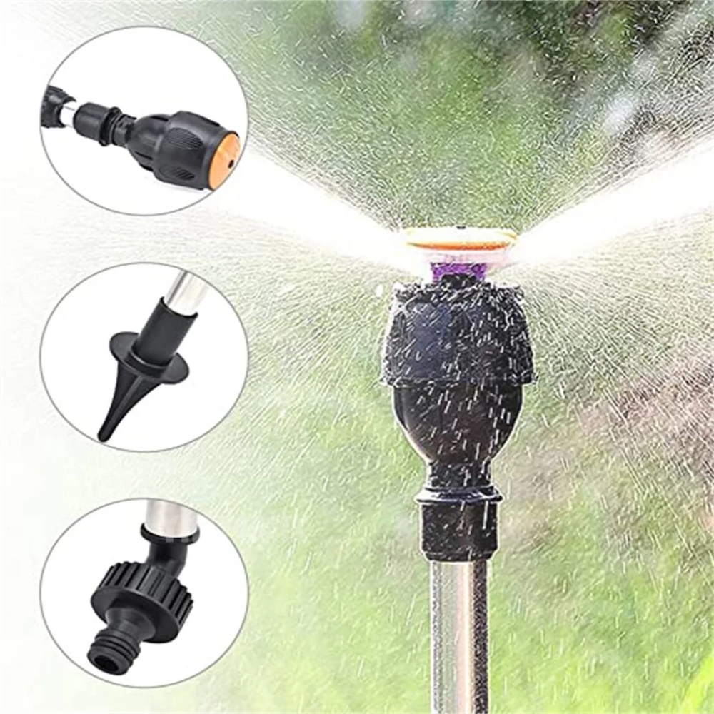 Gartensprinkler 360 Grad drehbar mit Teleskop-Stativ