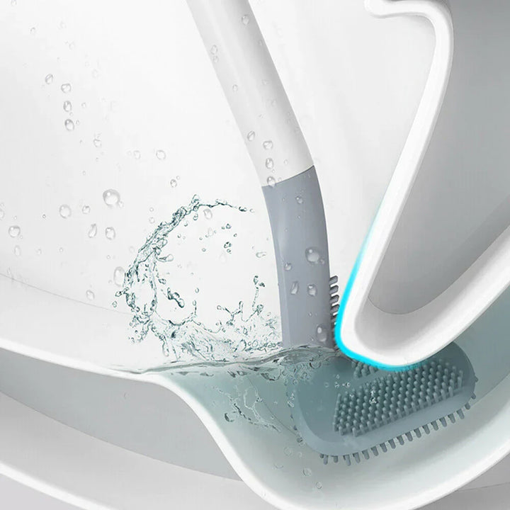 Hygienische WC-Bürste mit Halterung