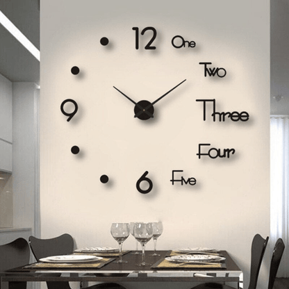Anpassbare Moderne Wanduhr - Personalisierter Zeit Stil