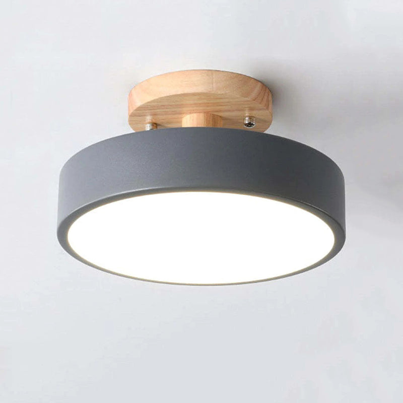 Holzrahmen LED Deckenleuchte - Natürliche Licht Atmosphäre