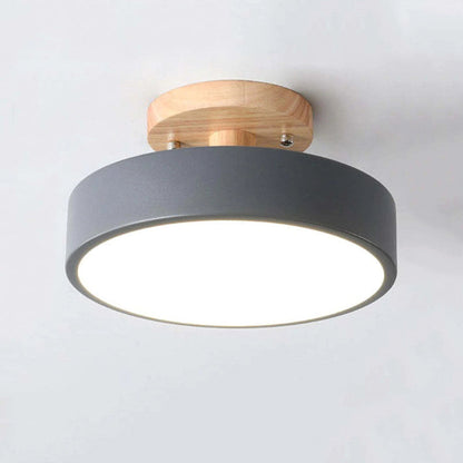 Holzrahmen LED Deckenleuchte - Natürliche Licht Atmosphäre