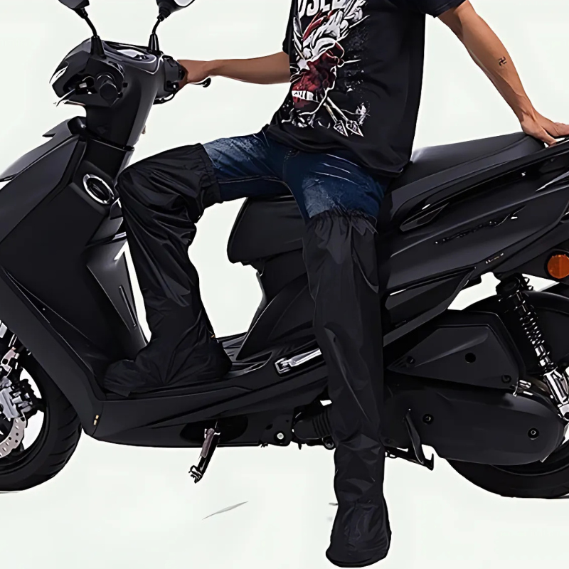 Regenhose mit integrierten Schuhabdeckungen – Ideal für Radfahrer