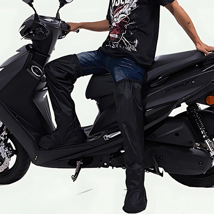 Regenhose mit integrierten Schuhabdeckungen – Ideal für Radfahrer