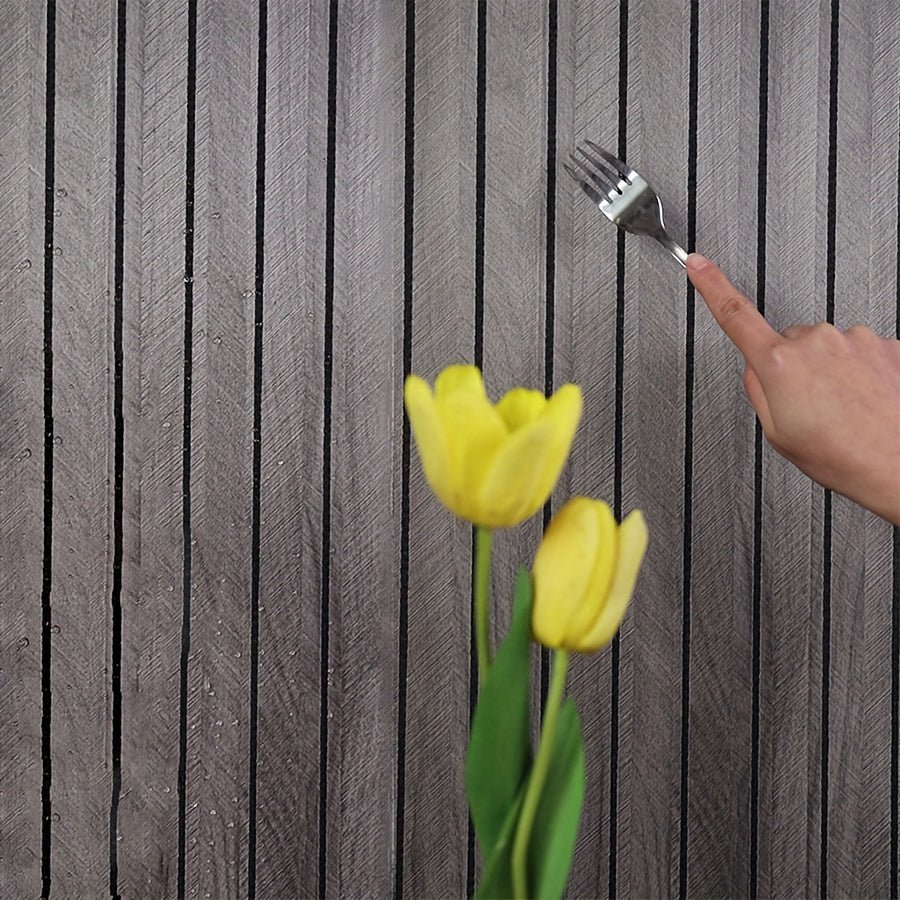 CleanWall Selbstklebende 3D PVC Wandpaneele in Holzoptik mit Struktur