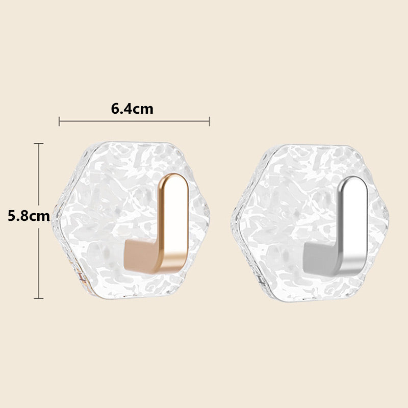 Detailansicht des Klebehakens mit kompakter und stabiler Form