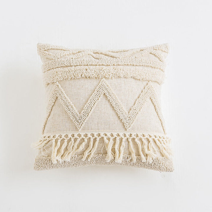 Bügelfreier Kissenbezug Beige Boho Design