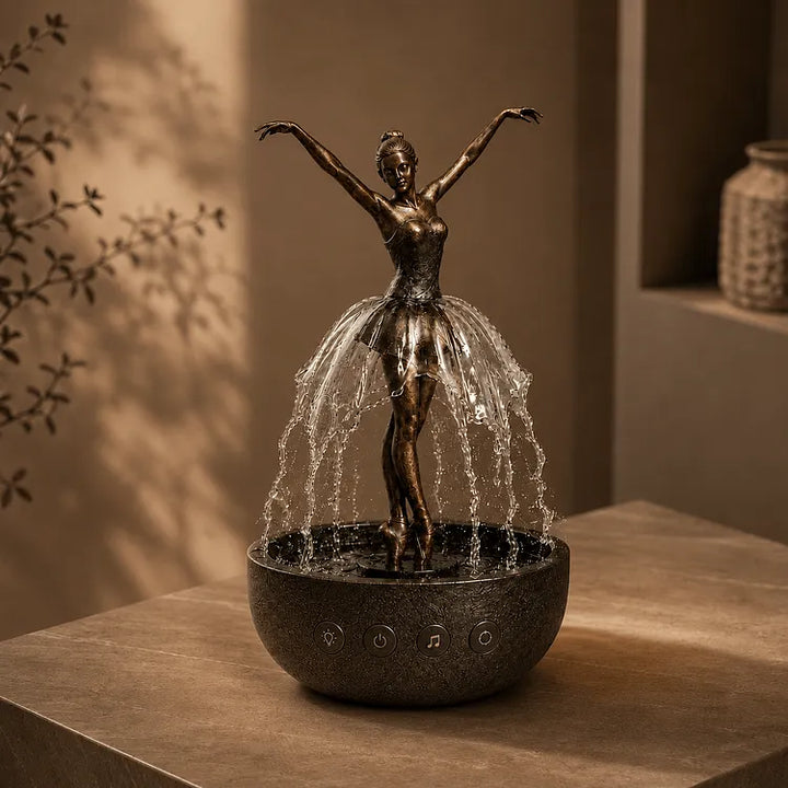 Zimmerbrunnen Mit Led Und Ballerina Figur