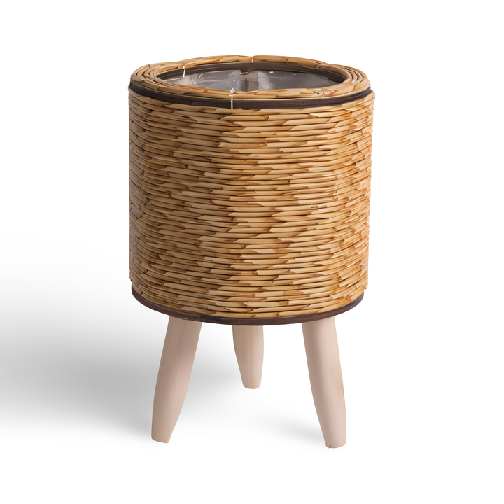 Künstlicher Korb Pflanzer Rustikaler Rattan Blumentopf