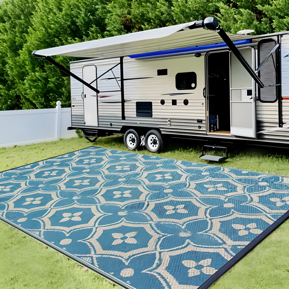 Outdoor-Teppich Polypropylen Geometrisches Design