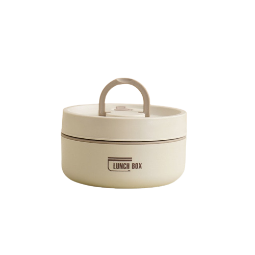 Isolierte Edelstahl-Lunchbox mit Tragetasche
