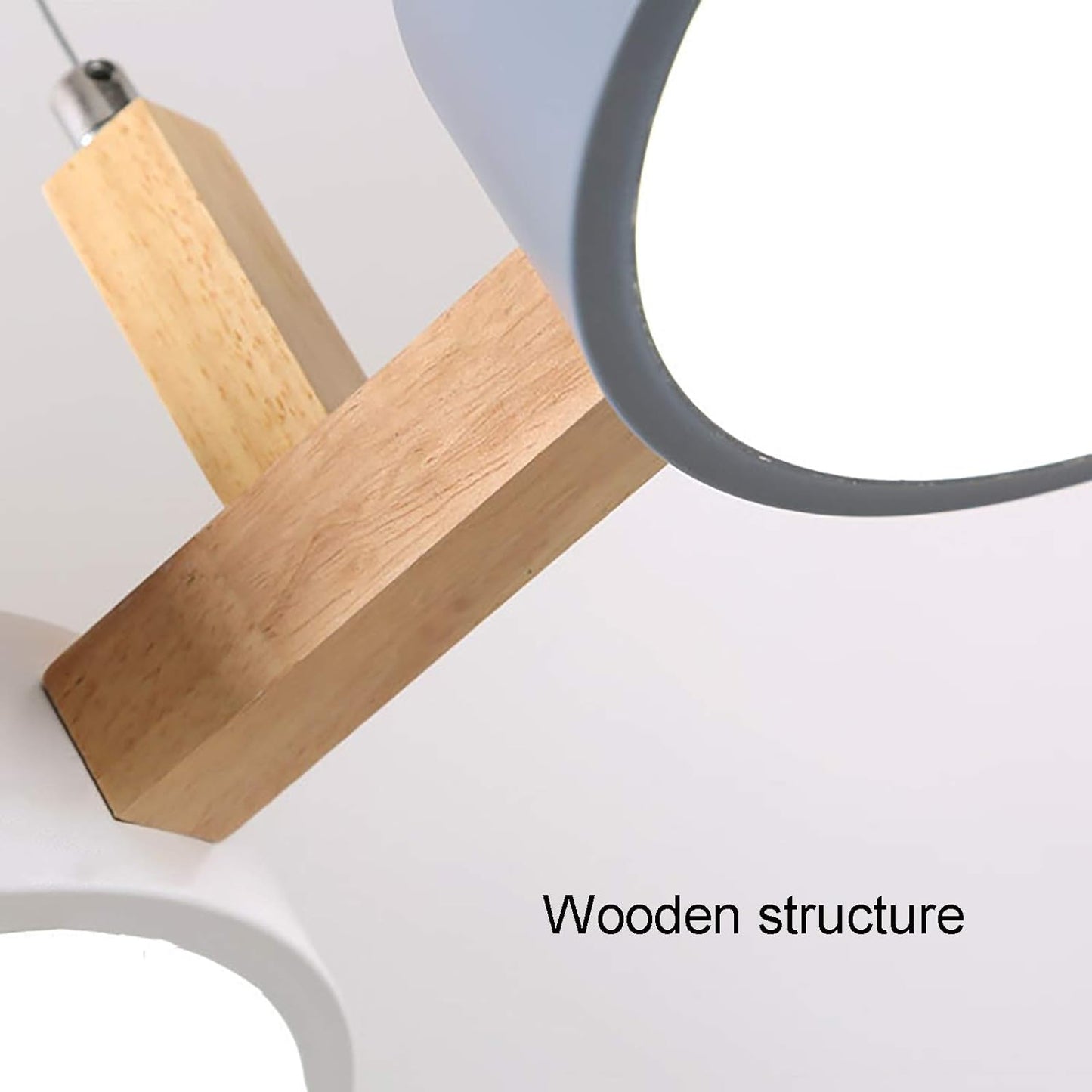 Moderne Metall-Deckenleuchte – flach, nordisch & dimmbar