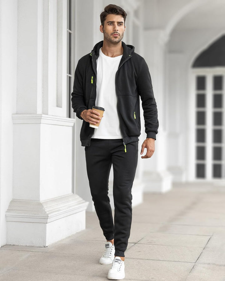 Herren Trainingsanzug Mit Kapuzenjacke Und Jogginghose