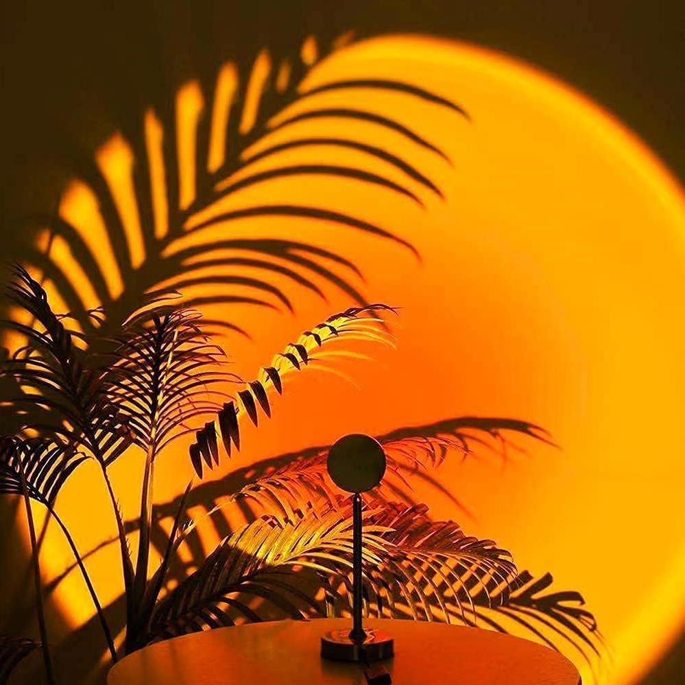 Stimmungsvolle LED-Sunset-Lampe für warme Lichtmomente