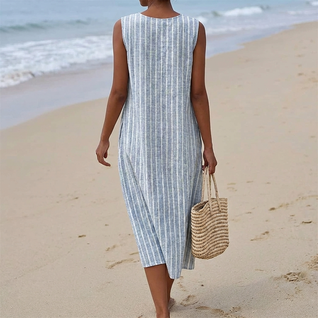 Elegant Midi Dress with Classic Silhouette