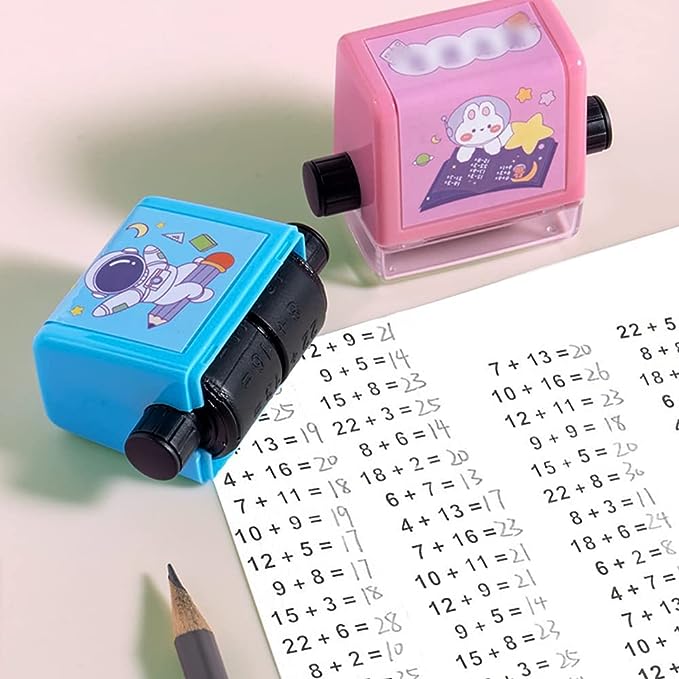 Mathematik Rollstempel für Kinder zum Rechnenlernen