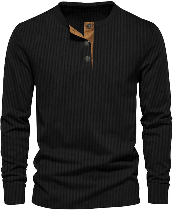 Herren Langarm T Shirt Aus Cordstoff