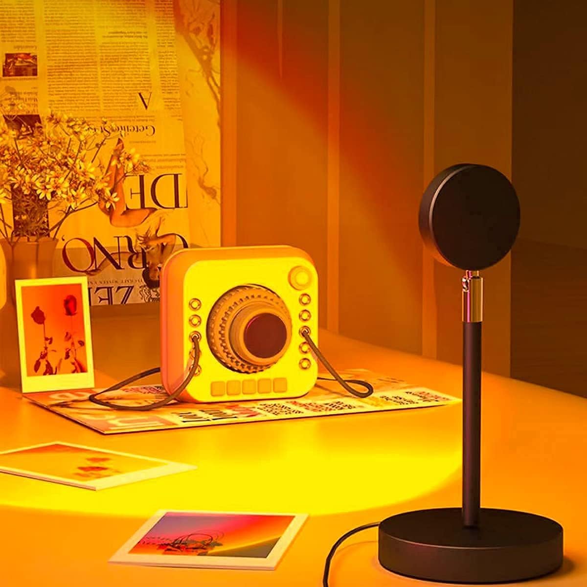 Stimmungsvolle LED-Sunset-Lampe für warme Lichtmomente