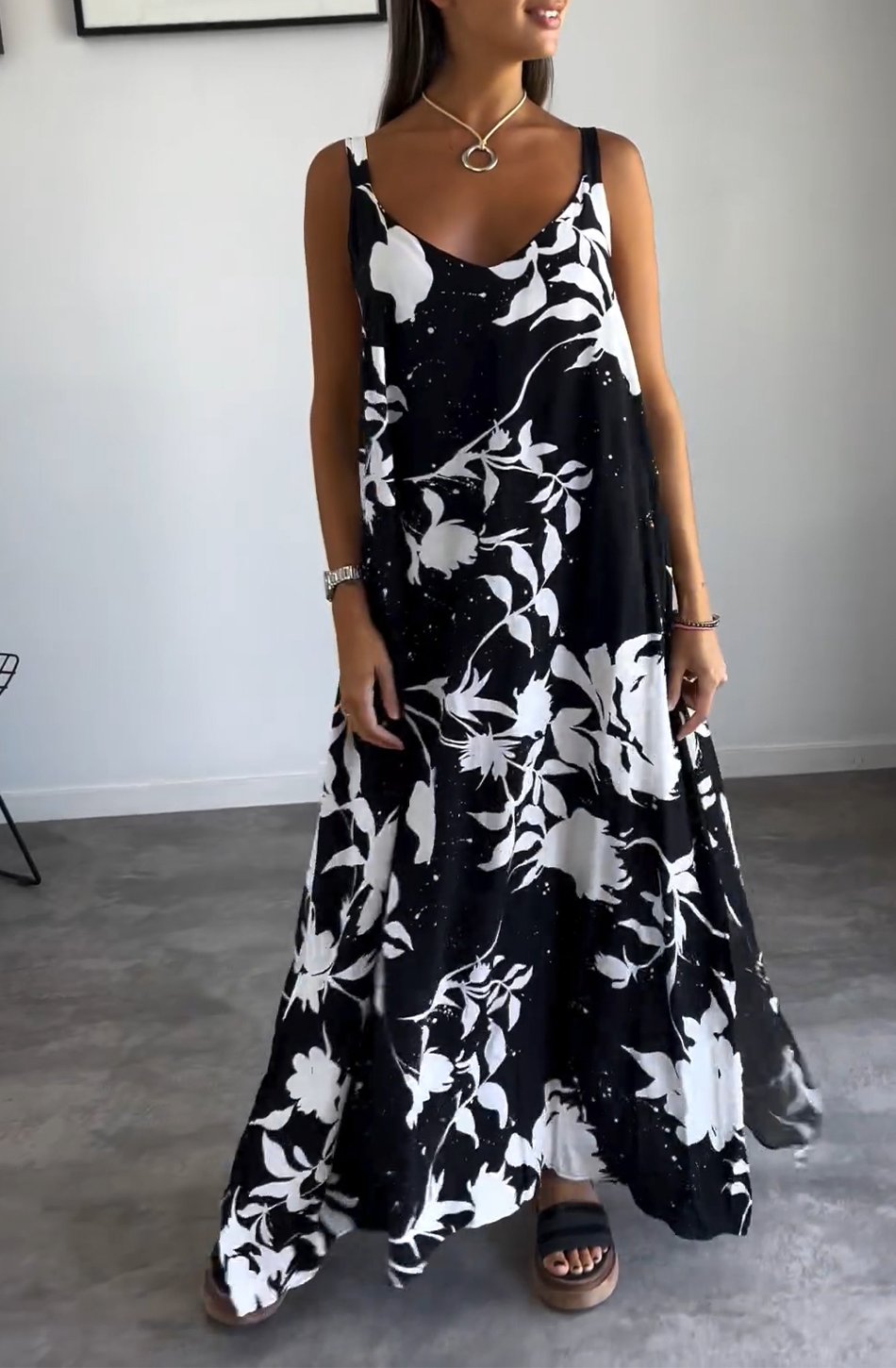 Trendy Printed Women’s Dress