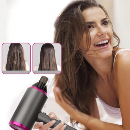 Kompakter Haartrockner für Damen – Föhn mit Diffusor & Stylingdüs