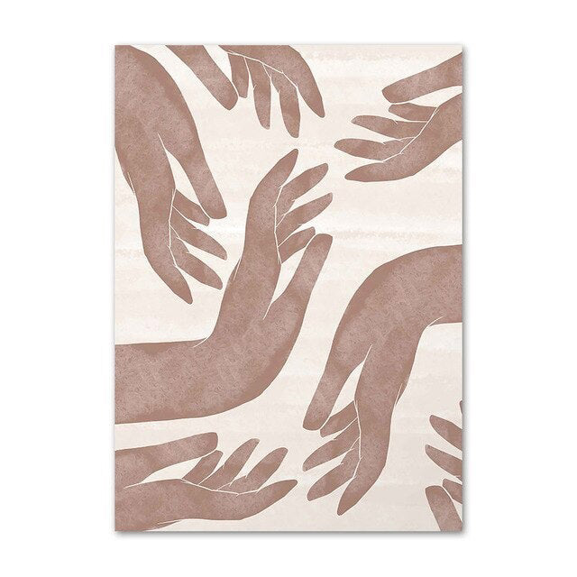 Leinwand-Wandkunst Boho Aquarelldruck-Set