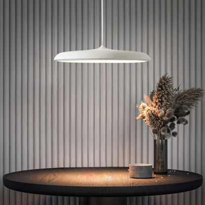 Skandinavische LED Pendelleuchte im Scheibendesign