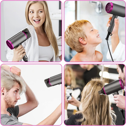 Kompakter Haartrockner für Damen – Föhn mit Diffusor & Stylingdüs