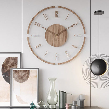 Skandinavische Wanduhr aus Holz – Minimalistisches Design für Ihr Zuhause