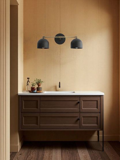 Mid Century Wandleuchte – Messing Badspiegel Lampe im Retro-Stil