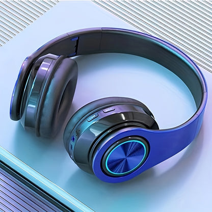 Kopfbügel-Kopfhörer mit Mikrofon, Kartensteckplatz und kabellosem Bluetooth-Modus