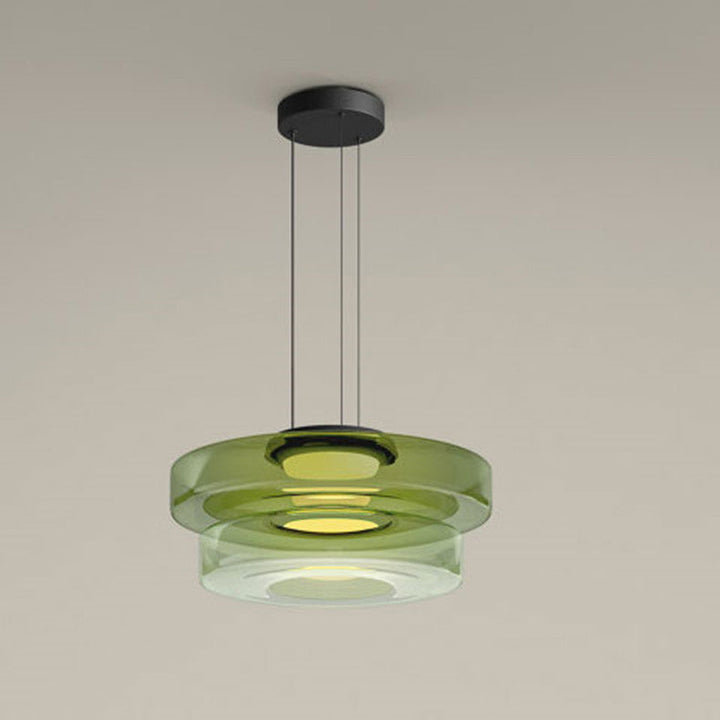 Glas-Pendelleuchte im Bauhaus-Stil – dimmbar, modern & farbig