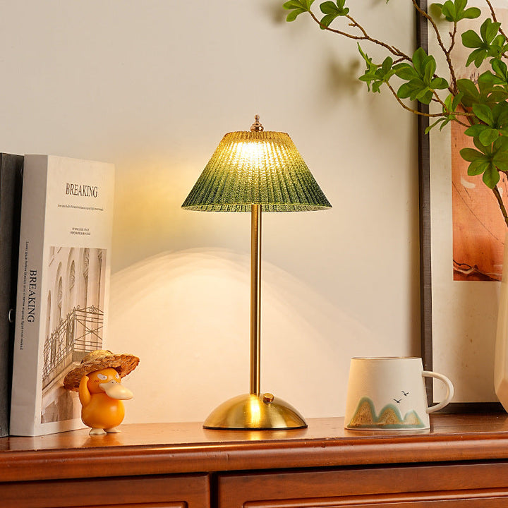 Glass Table Lamp Modern Decorative Bedside Light