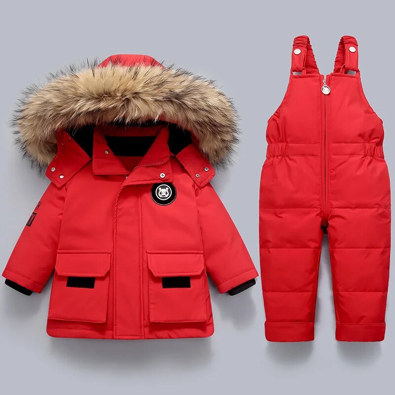 Kinder Winterset Mit Jacke Und Overall Gepolstert