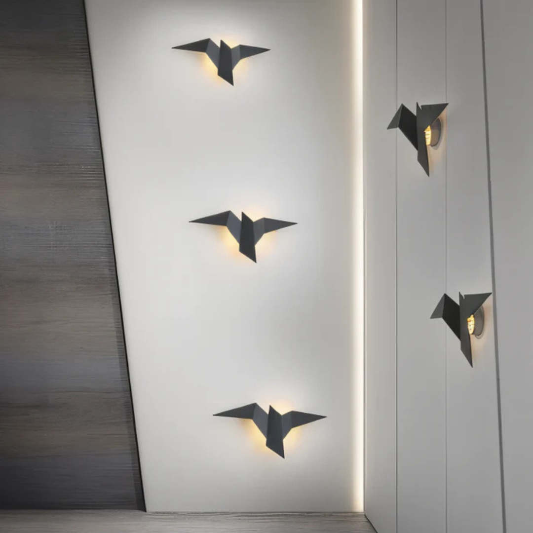 Moderne Origami Wandlampe als stilvolle Innenbeleuchtung